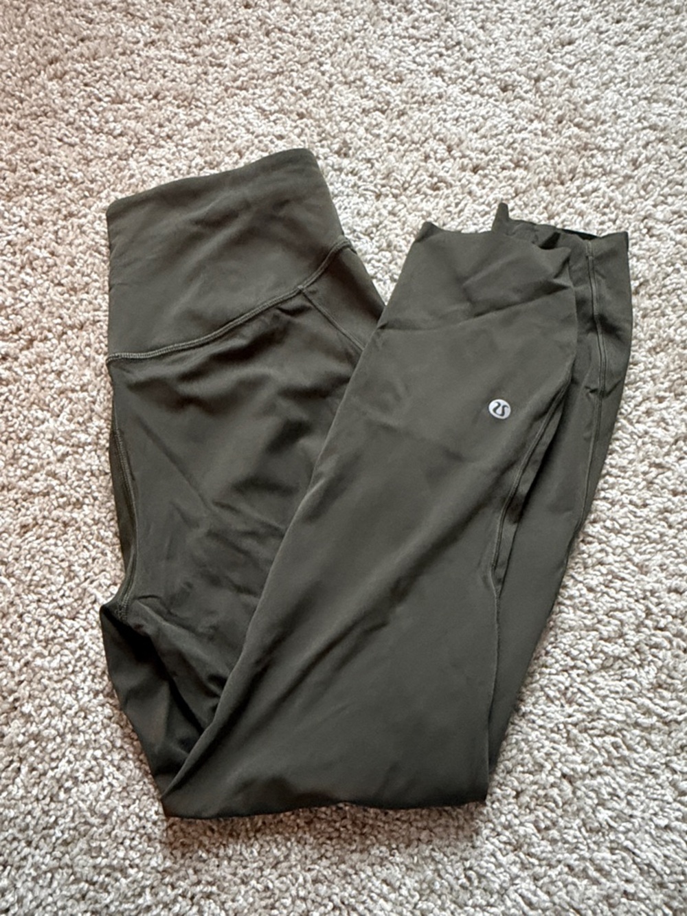lululemon athletica deep olive high-waist leggings